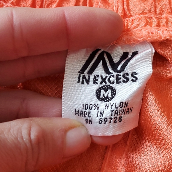 Totally Rad Vintage In Excess Drawstring Nylon Sho - Picture 5 of 6